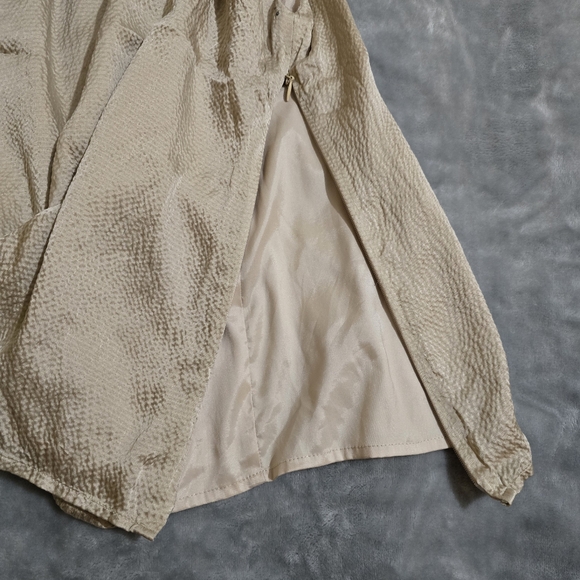 Antonio Melani Cream Color Sleeveless Size XS Silk Dress Blouse With Jewels - Picture 8 of 15